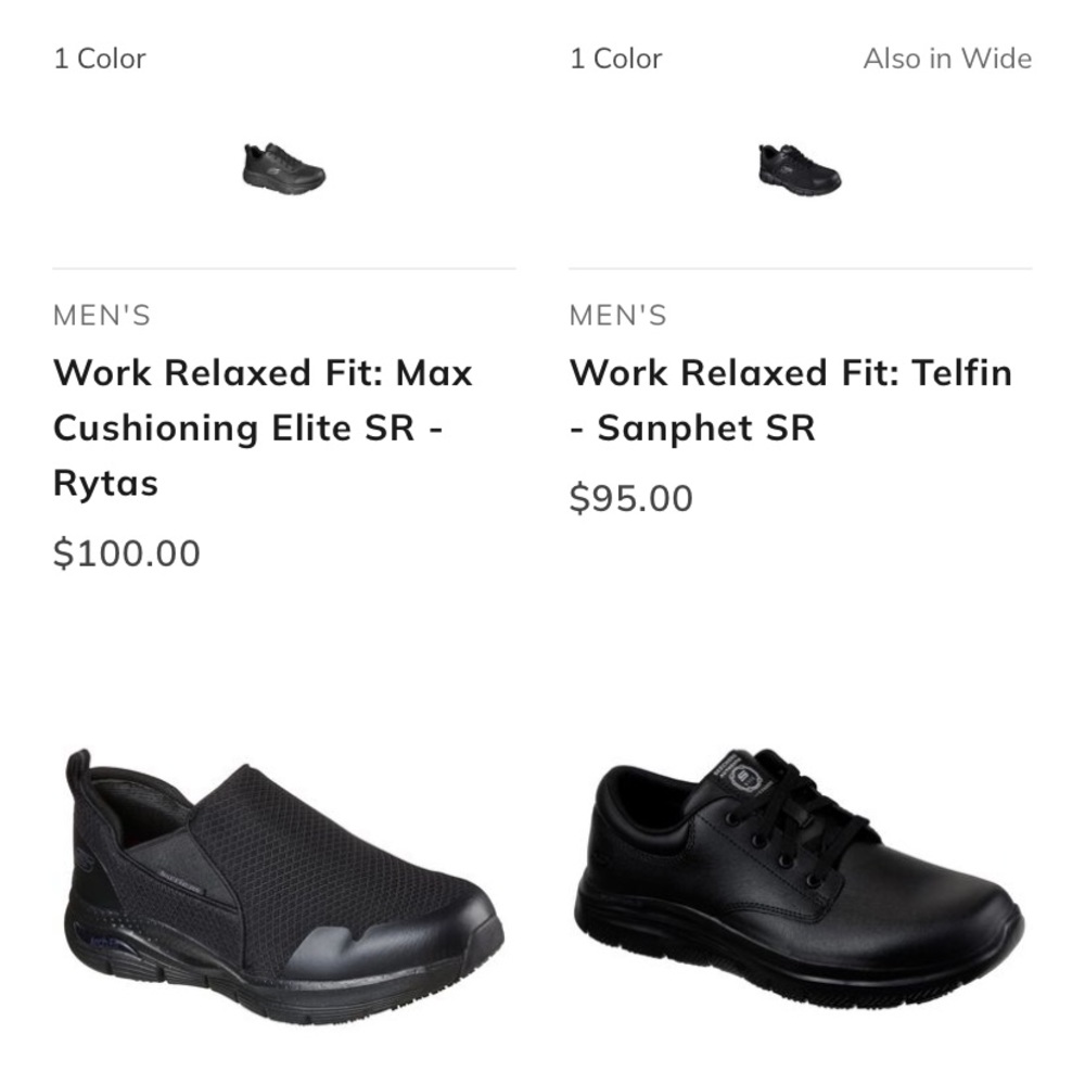 Skechers steel toe work shoes